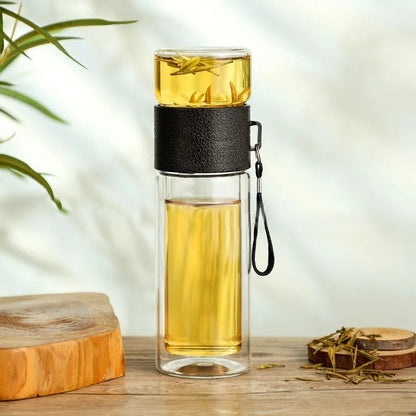 Clear Insulated Water Bottle with Infuser