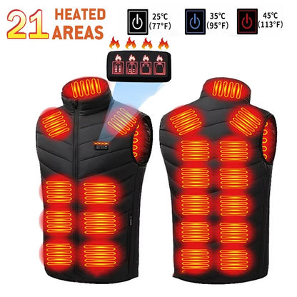 Warm Women's Heated Vest with 9 Heat Settings