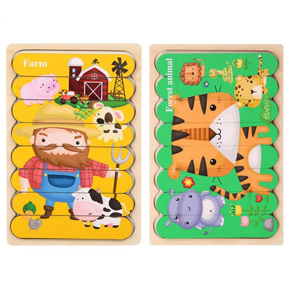 Fun Wood Learning Puzzle Toys for Creative Children