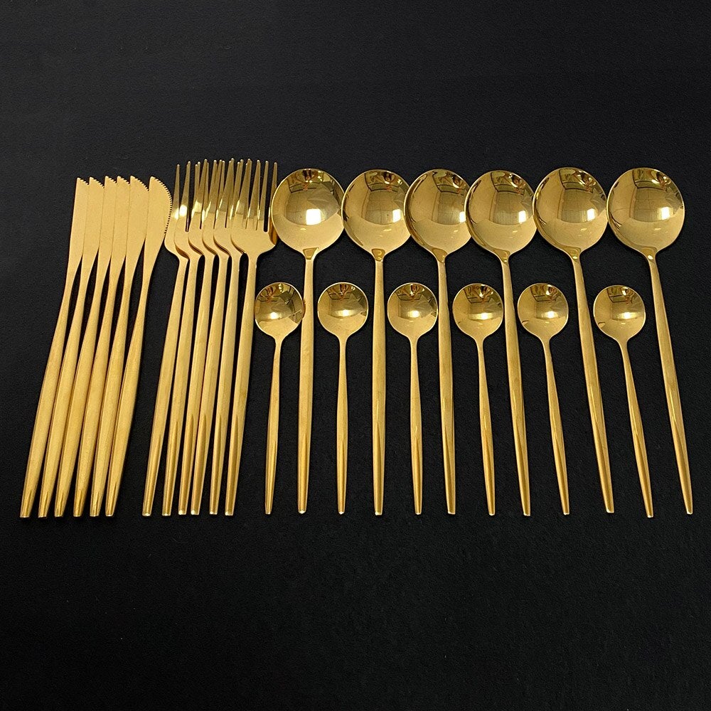 Luxury Gold Plated Tableware Set