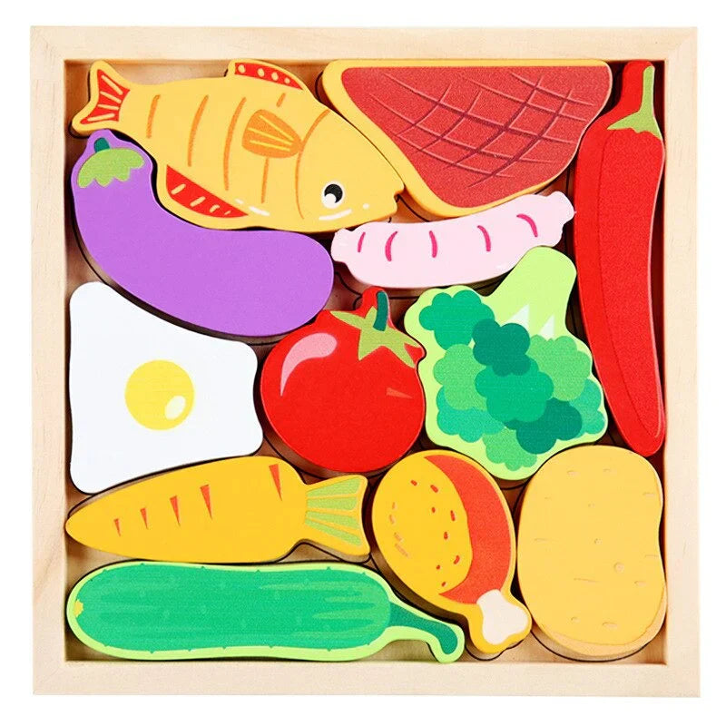 Challenging Wooden Shape Sorting Puzzle