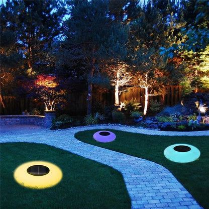 Stylish Round Solar Powered LED Pond Light