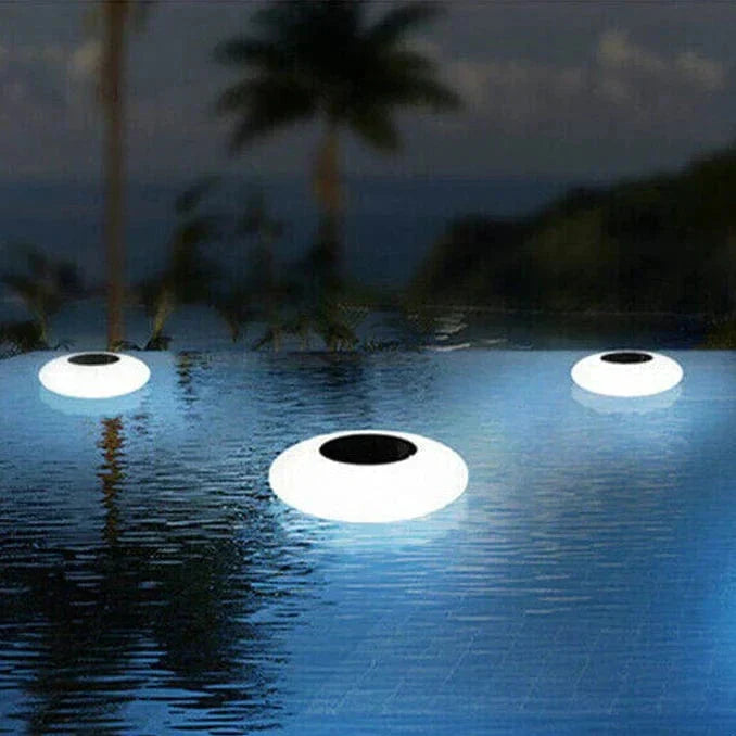 Stylish Round Solar Powered LED Pond Light - Fesara