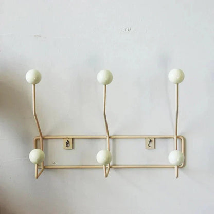 Rustic Metal Coat Rack Hooks - Traditional Closet Organizer - Fesara