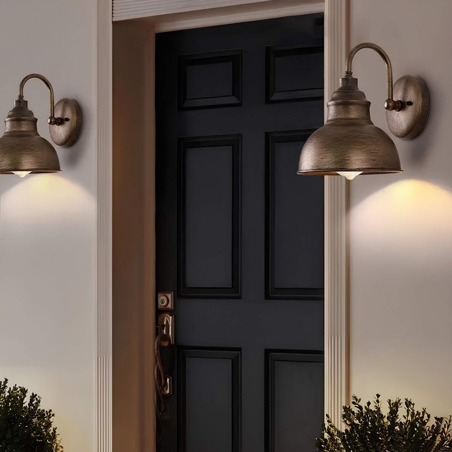 Variant image for Vintage-Style Outdoor Wall Lantern - Rust-Resistant Exterior Wall Light for Patios and Gardens-2