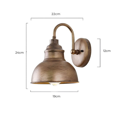 Vintage-Style Outdoor Wall Lantern - Rust-Resistant Exterior Wall Light for Patios and Gardens-6