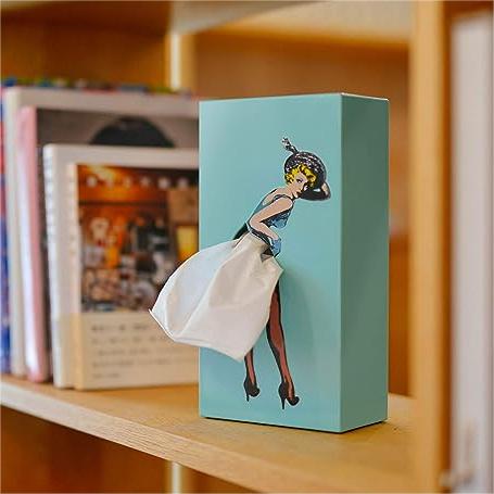 Colorful Floral Tissue Box Cover for Home Decor - Fesara