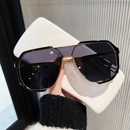 Trendy Square Sunglasses with UV Protection and Adaptive Lenses