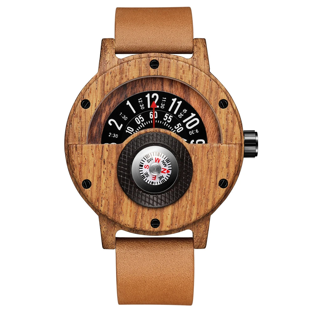 Unique Handcrafted Wooden Timepiece Watch