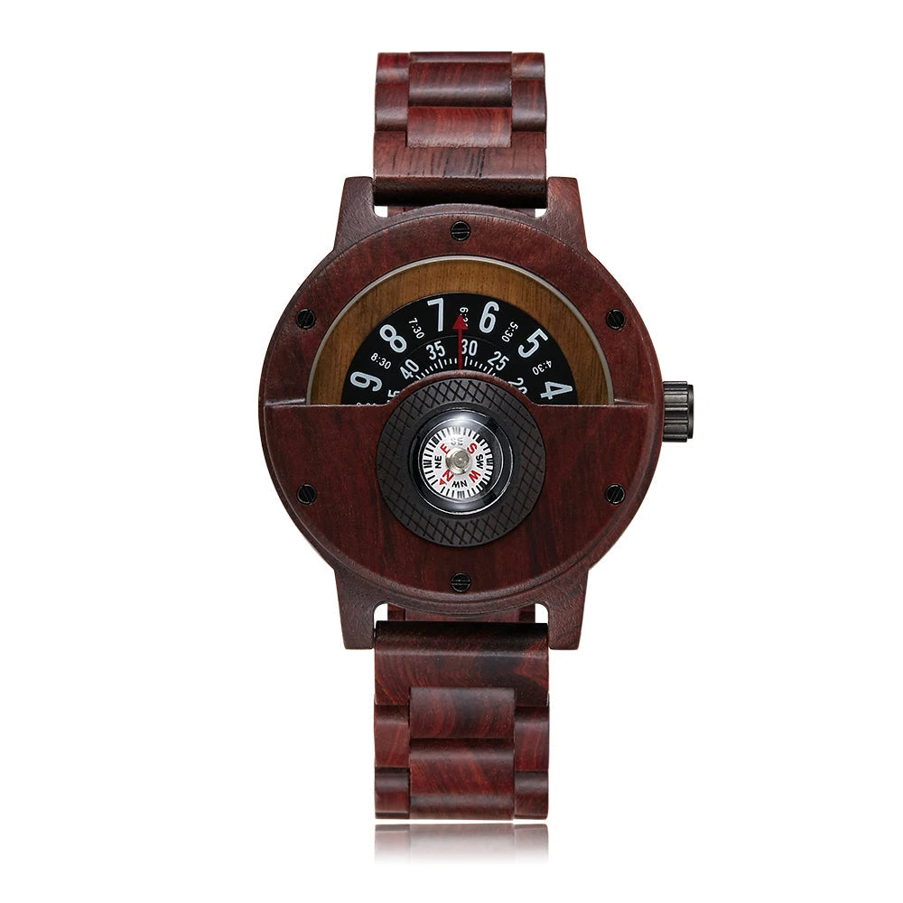 Unique Handcrafted Wooden Timepiece Watch