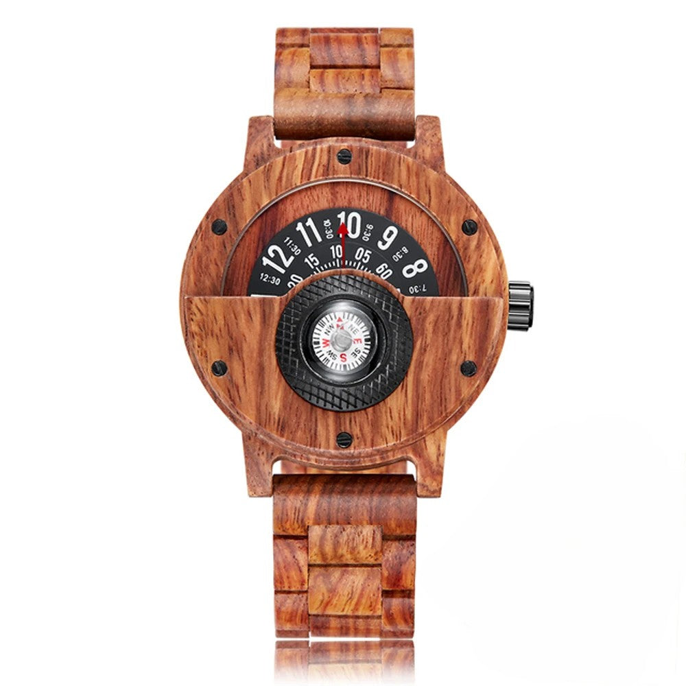 Unique Handcrafted Wooden Timepiece Watch