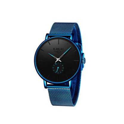 Premium Water Resistant Quartz Watch - Stainless Steel Mesh Strap - Fesara