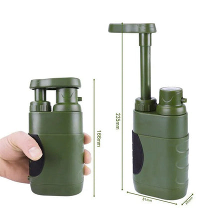 Compact Emergency Water Purifier for Camping and Hiking
