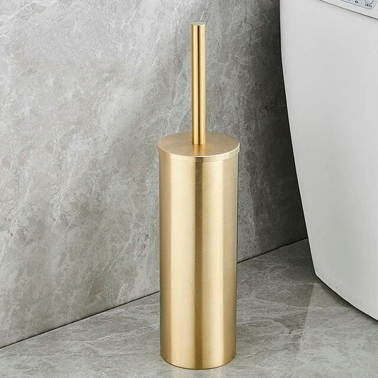 Premium Golden Bathroom Toilet Brush Holder - Fesara