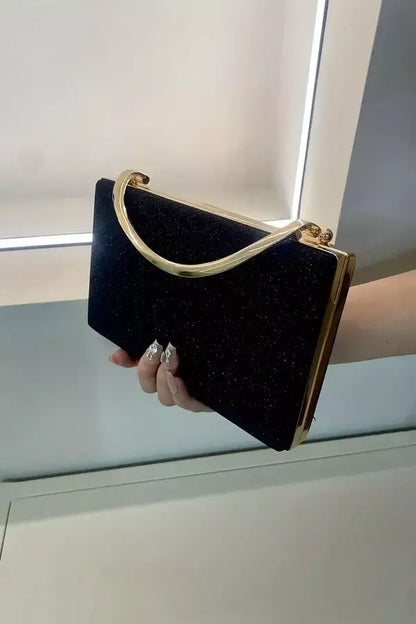 Small Black Evening Purse Acrylic - Fesara
