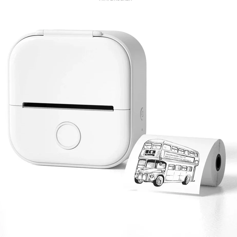 Compact Mobile Photo Printer – Portable Bluetooth Label Printer