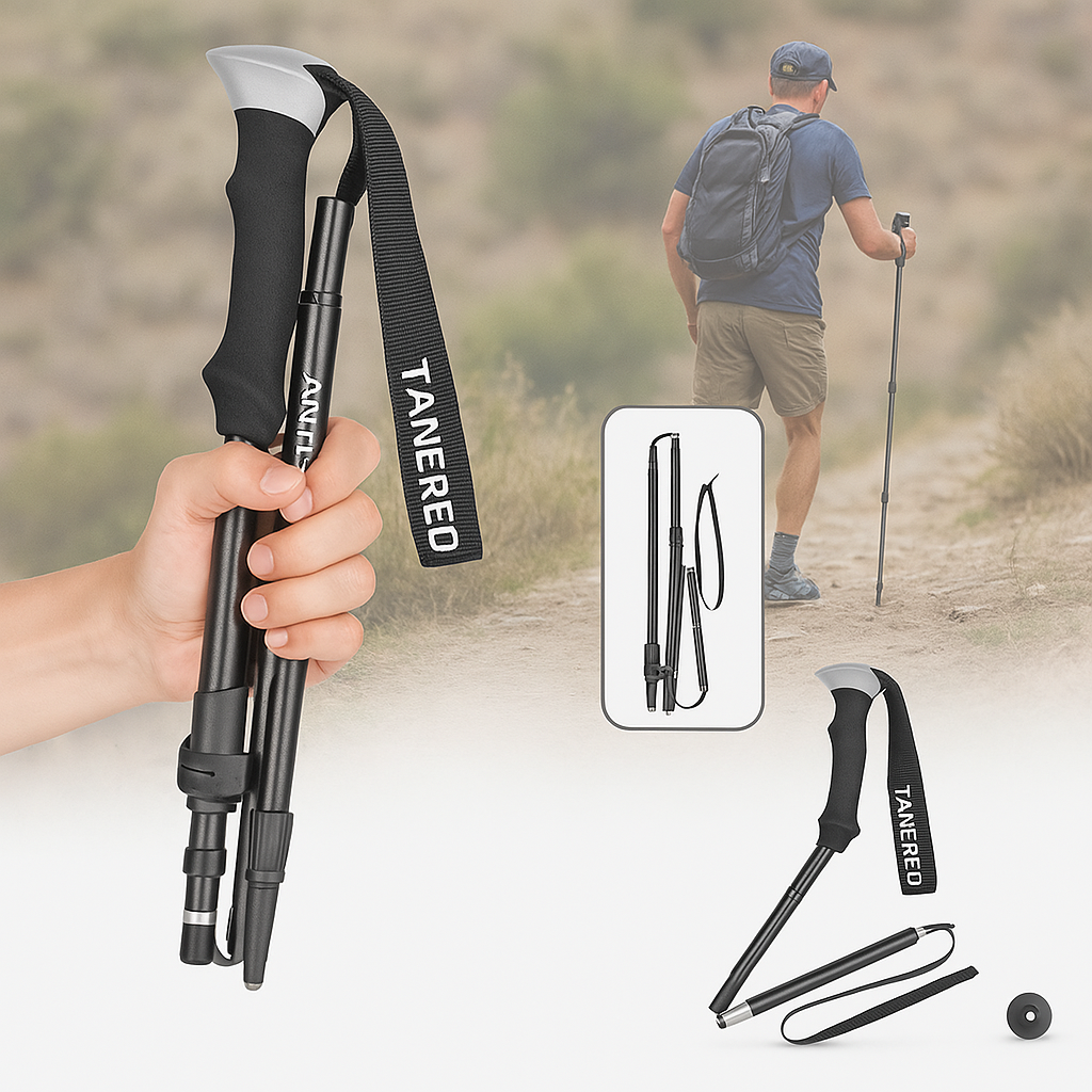 Portable Trekking Poles and Collapsible Hike Sticks