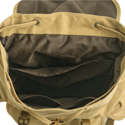 Tactical Canvas Backpack Durable Hiking Rucksack
