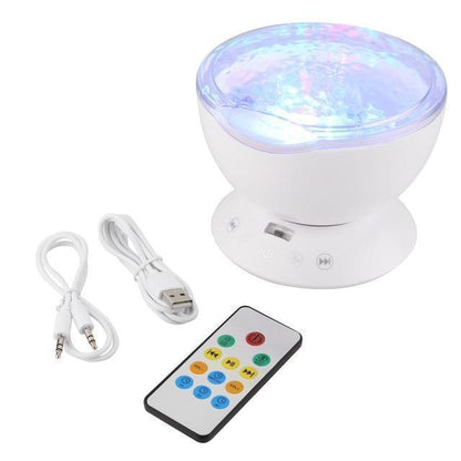 Compact Ocean Wave Sound Projector Player