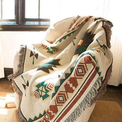 Southwestern Style Tribal Throw Blanket
