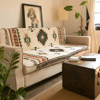 Southwestern Style Tribal Throw Blanket