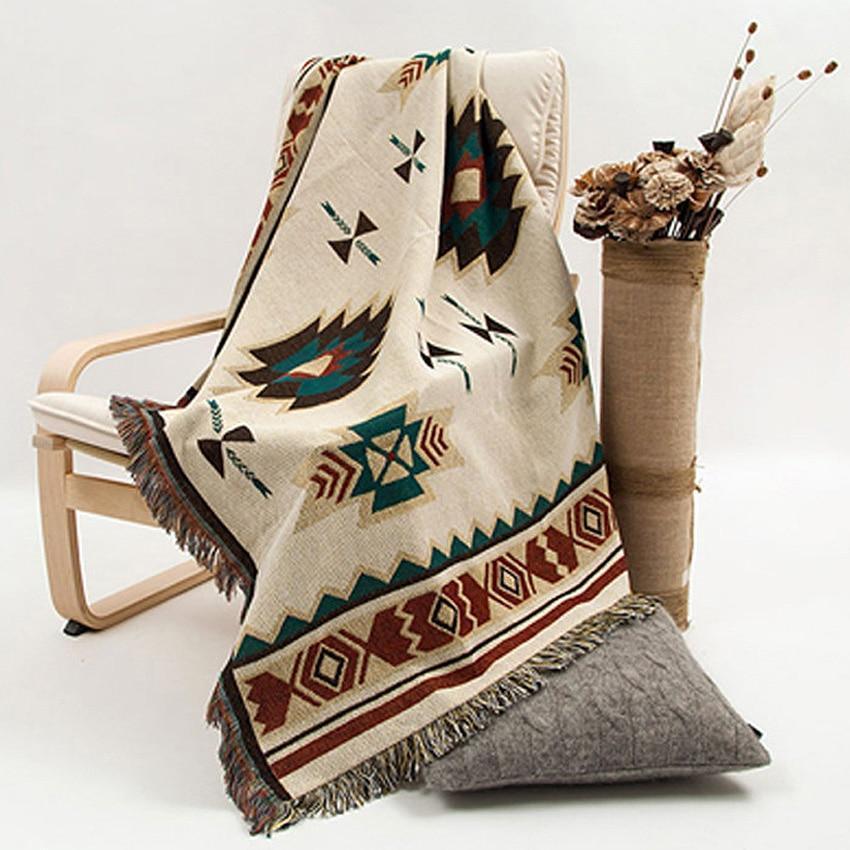 Southwestern Style Tribal Throw Blanket