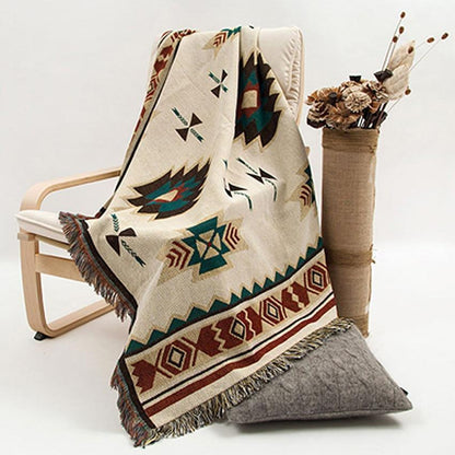 Southwestern Style Tribal Throw Blanket