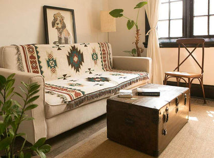 Southwestern Style Tribal Throw Blanket