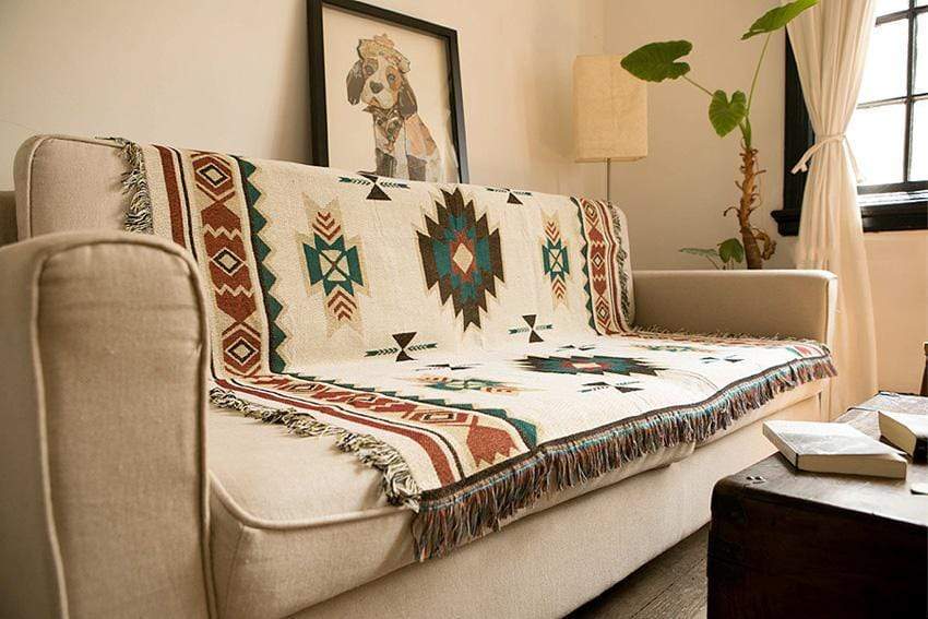 Southwestern Style Tribal Throw Blanket
