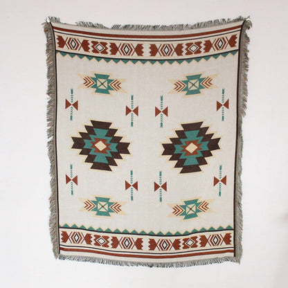 Southwestern Style Tribal Throw Blanket