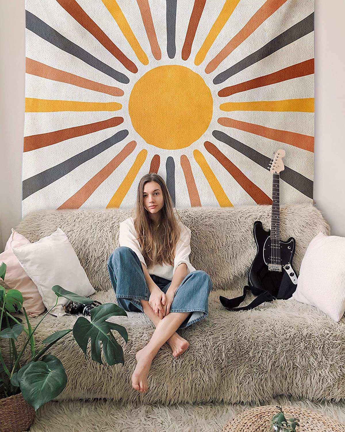 Vibrant Colorful Wall Hanging Tapestry Decor