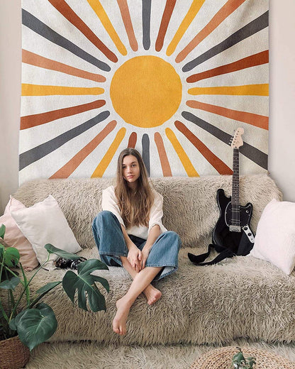 Vibrant Colorful Wall Hanging Tapestry Decor