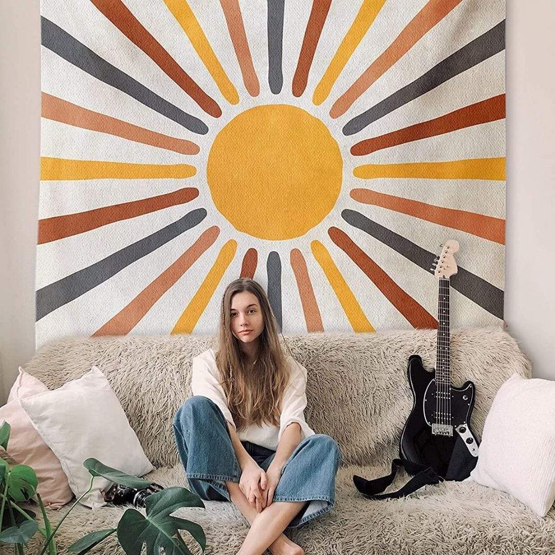 Vibrant Colorful Wall Hanging Tapestry Decor