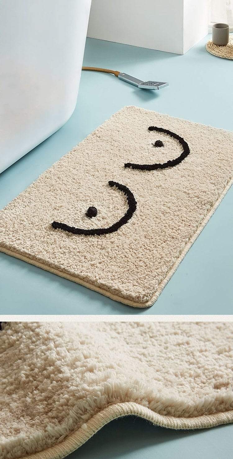 Plush Bathroom Floor Mats