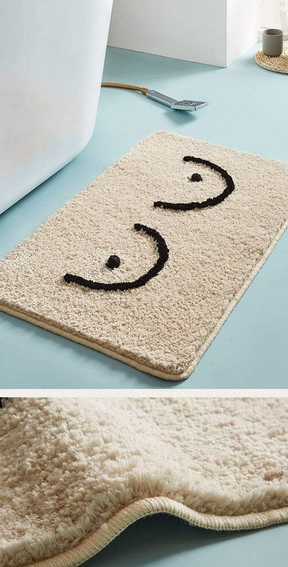 Plush Bathroom Floor Mats