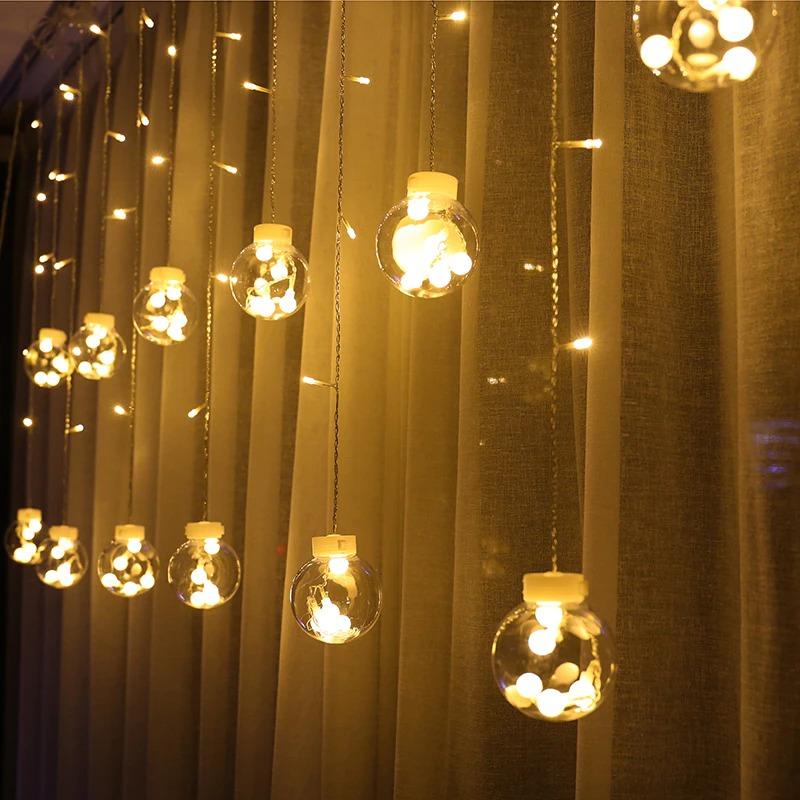 LED Globe Pendant Lights - Warm White & Multi-Color for Outdoor Ambiance-6