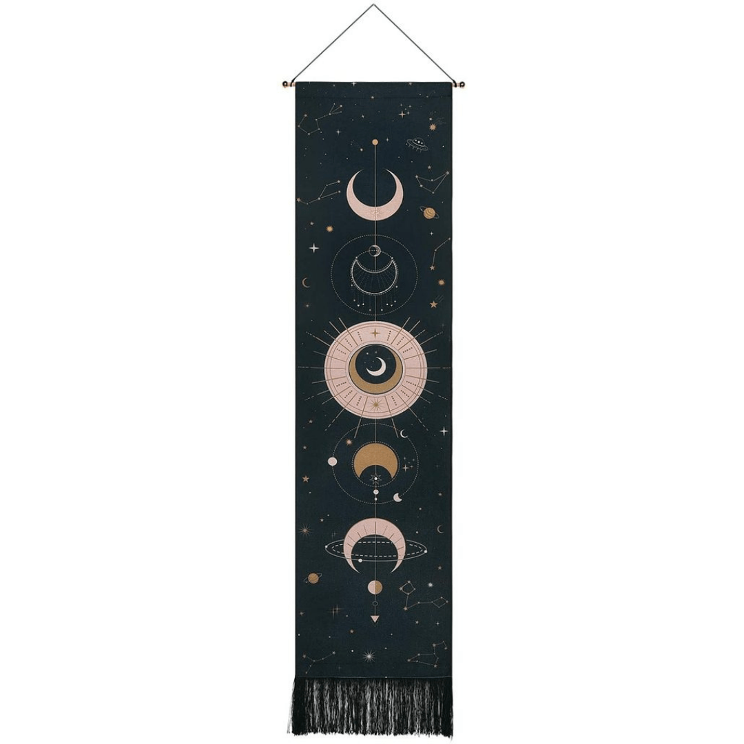Celestial Lunar Wall Art Tapestry - Fesara