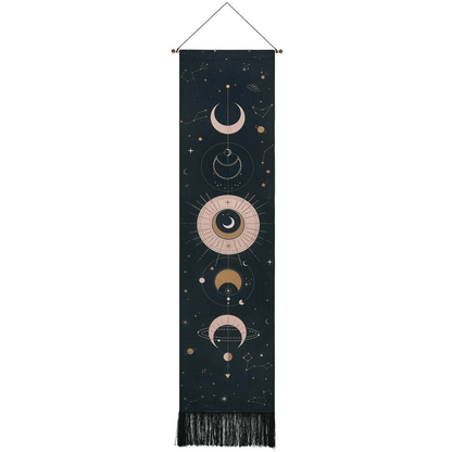 Celestial Lunar Wall Art Tapestry - Fesara