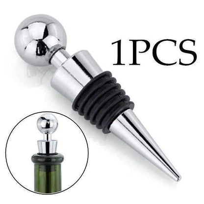 Premium Wine Bottle Stopper Stainless Steel Sealer - Fesara