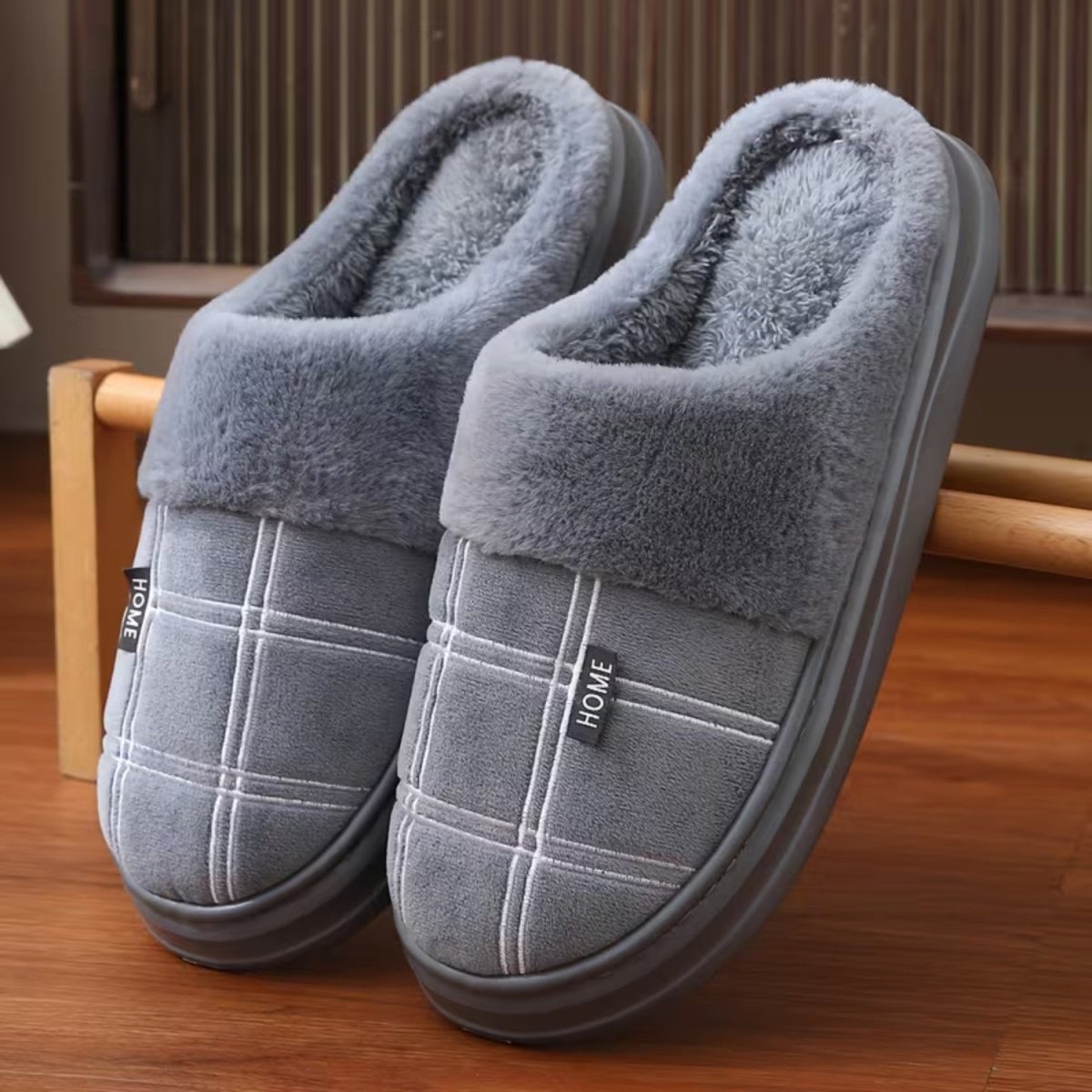 Winter Warm Men’s Plus Size House Slippers - Slippers - Wild Eye Vision
