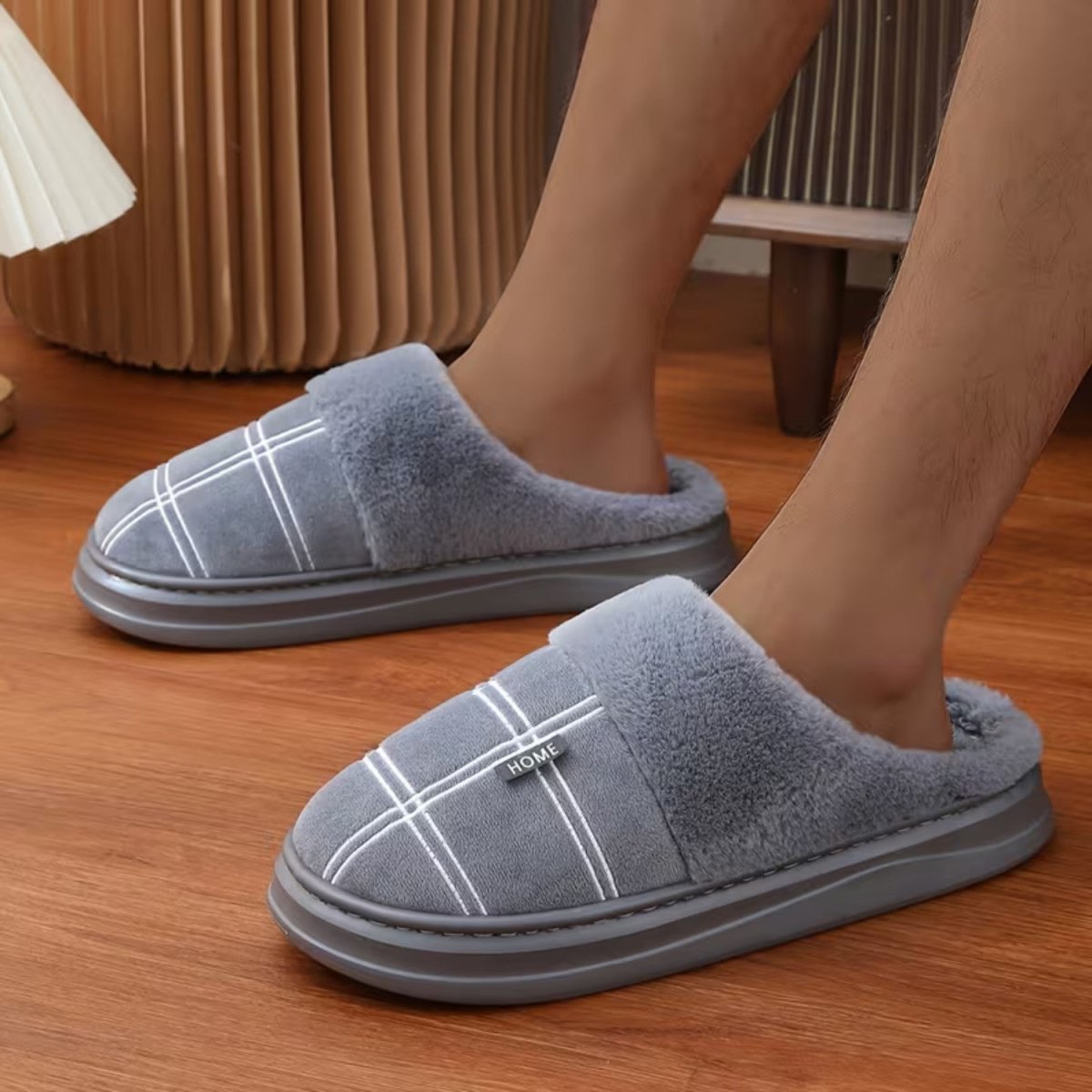 Winter Warm Men’s Plus Size House Slippers - Slippers - Wild Eye Vision