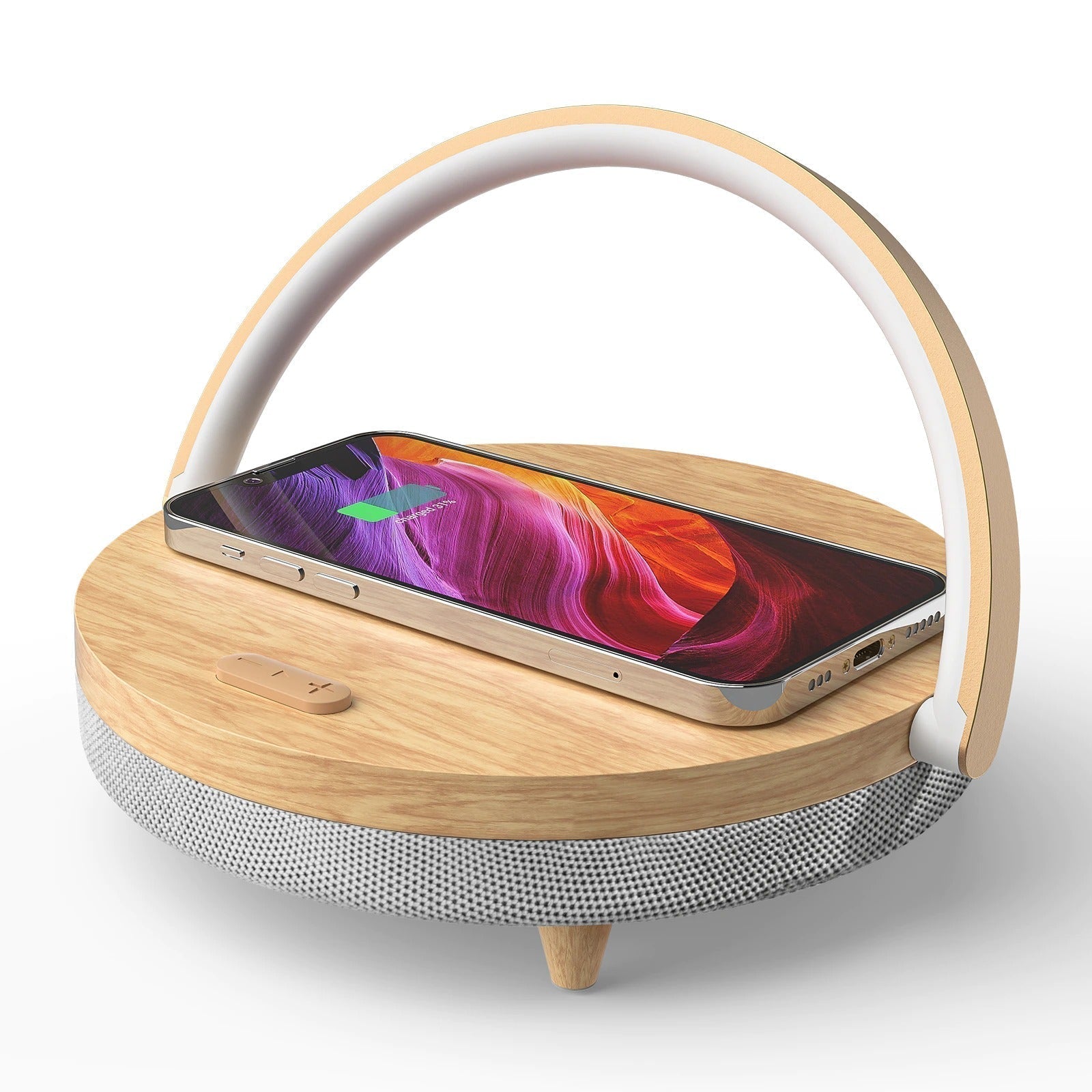 Multifunctional LED Desk Lamp with Speaker and Charger - Fesara