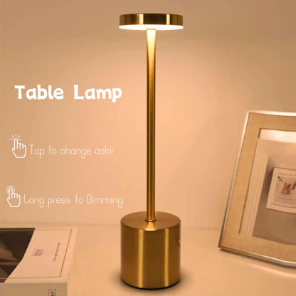 Slim Metal Rechargeable Desk Lamp