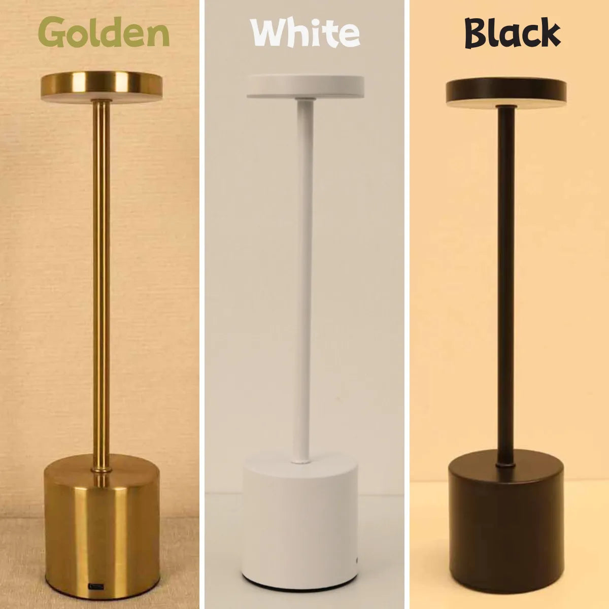 Slim Metal Rechargeable Desk Lamp