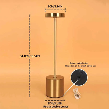 Slim Metal Rechargeable Desk Lamp
