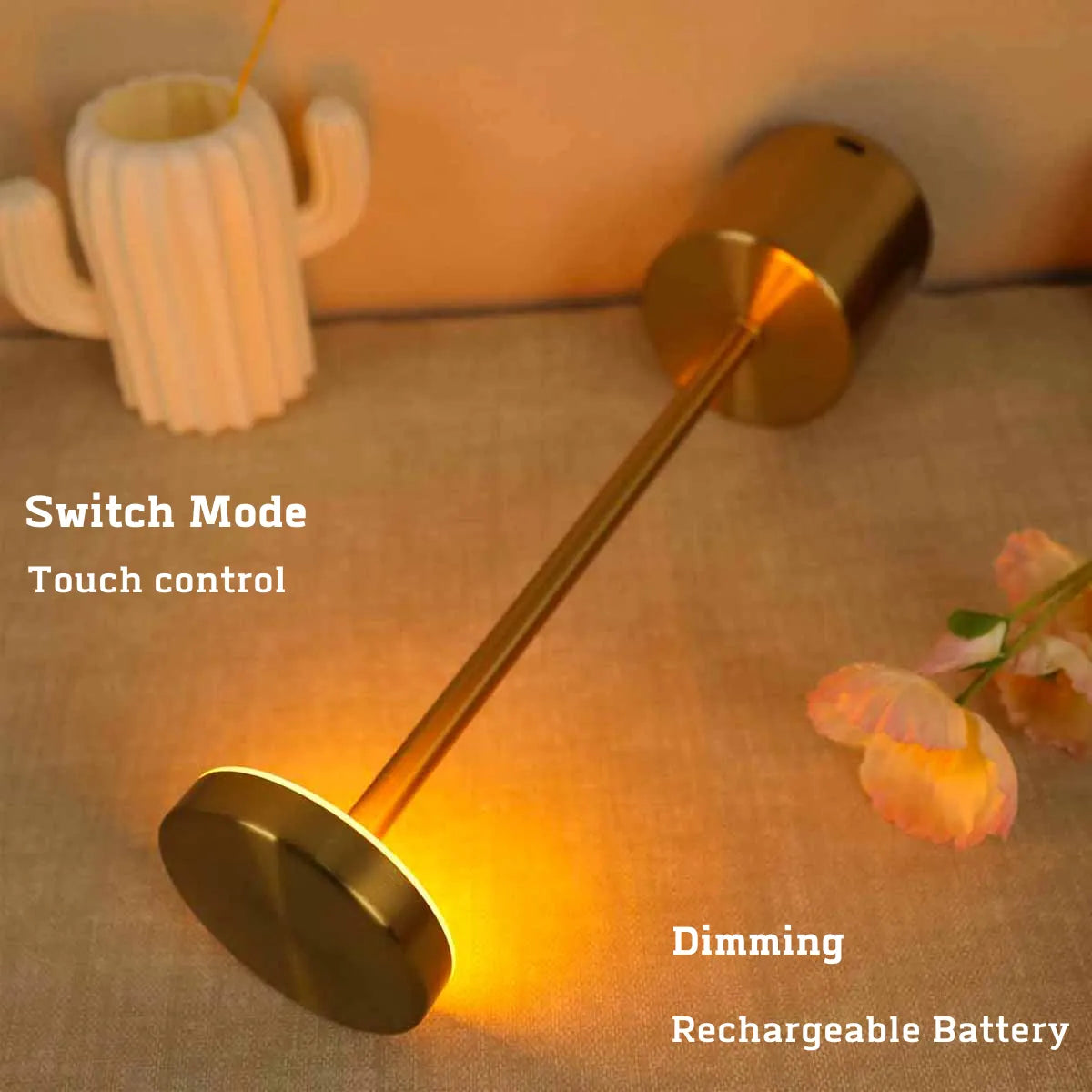 Slim Metal Rechargeable Desk Lamp