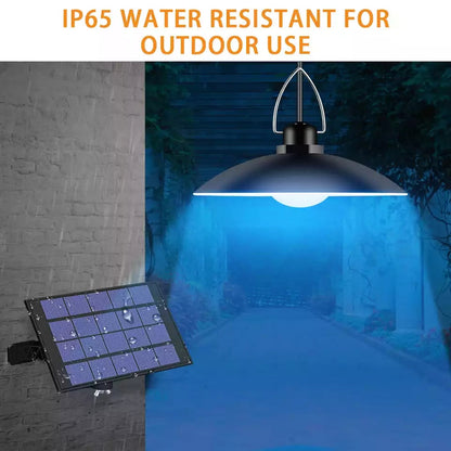 Solar Powered Outdoor LED Lamp Set with Remote