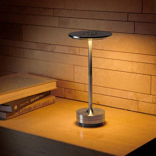 Compact LED Desk Lamp with USB Rechargeable Base