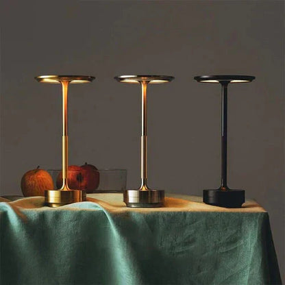 Compact LED Desk Lamp with USB Rechargeable Base