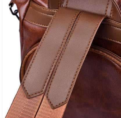 Secure Women's Leather Travel Backpack